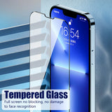 3PCS Tempered Glass for iPhone 15 14 13 12 11 16 Pro Max Mini Screen Protector for iPhone X XS Max XR 7 8 14 15 Plus SE 2020 - Side View