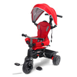 Veebee Explorer 3-Stage Kids Trike with Canopy - Red - Low Angle