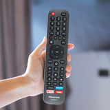 Hisense TV Remote Control - T250554 and EN2BS27H - Top-Down View
