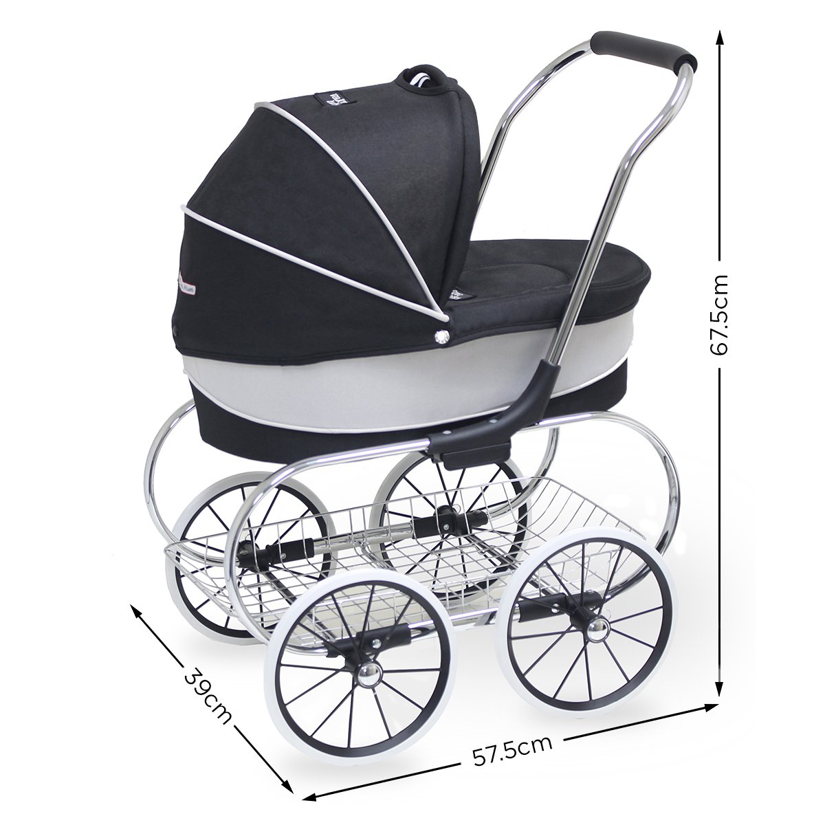 Valco Baby Princess Doll Stroller - Raven Black