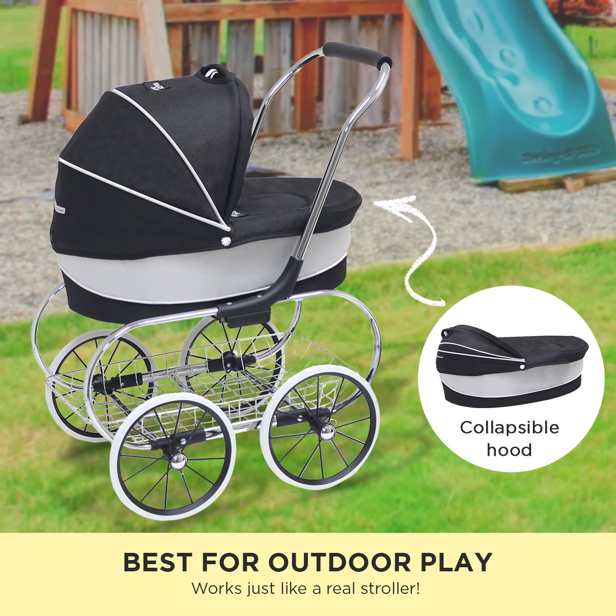 Valco Baby Princess Doll Stroller - Raven Black