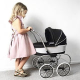 Valco Baby Princess Doll Stroller - Raven Black - Rear View