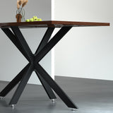 Artiss Starburst Table Legs Coffee Dining Table Legs DIY Metal Leg 120X68cm - Low Angle