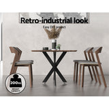 Artiss Starburst Table Legs Coffee Dining Table Legs DIY Metal Leg 150X78cm - Rear View