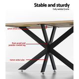Artiss Starburst Table Legs Coffee Dining Table Legs DIY Metal Leg 150X78cm - Close-Up Angle
