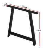 Artiss Set of 2 Table Legs Coffee Dining Table Legs DIY Metal Leg 72X50cm