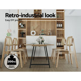 Artiss Set of 2 Table Legs Coffee Dining Table Legs DIY Metal Leg 72X50cm - Rear View