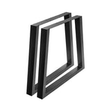 Artiss Metal Table Legs DIY Trapezoid 65X90CM Set of 2 - Side View