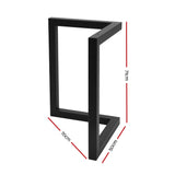 Artiss Metal Table Legs DIY 50X70CM Set of 2 - Front View
