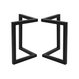 Artiss Metal Table Legs DIY 50X70CM Set of 2 - Side View