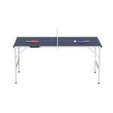 Everfit Table Tennis Ping Pong Table Portable Foldable Family Game Home Indoor - Side View