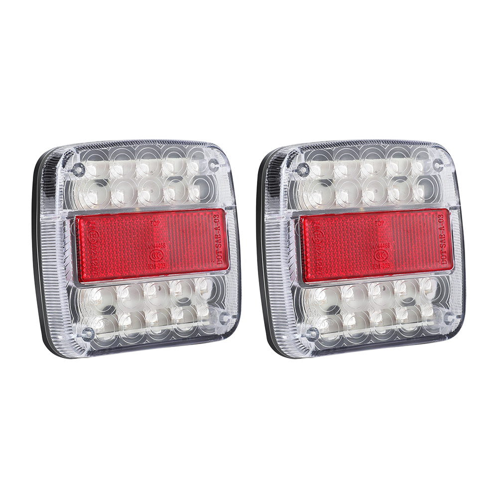 Giantz 26 LED Waterproof Tail Lights for Trucks and Trailers - Stop, Reverse, and Indicator Lights