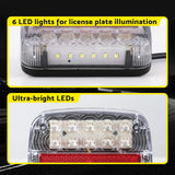 Giantz 26 LED Waterproof Tail Lights for Trucks and Trailers - Stop, Reverse, and Indicator Lights - Rear View