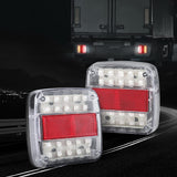 Giantz 26 LED Waterproof Tail Lights for Trucks and Trailers - Stop, Reverse, and Indicator Lights - Close-Up Angle
