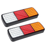 Giantz 75 LED Trailer Tail Light Set – Stop, Reverse, Indicator for Utes, Caravans & Boats - Front View