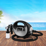 Premium HVLP 700W Spray Tan Machine - Sleek Black Design - Low Angle