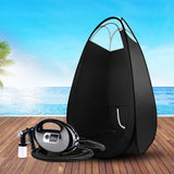 Alba Instant Glow HVLP Spray Tan System with Pop-Up Tent and Adjustable Spray Gun - Close-Up Angle
