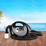 Professional HVLP Spray Tan Machine Kit - Black Sunless Tanning Gun System - Close-Up Angle
