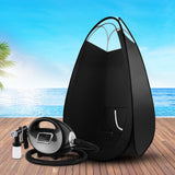 Premium HVLP Spray Tan Machine Kit with Tent and Gun - 700W Sunless Tanning System - Close-Up Angle