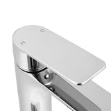 Bathroom Basin Mixer Tap Brass Faucet Vanity Laundry Sink Chrome - Top-Down View