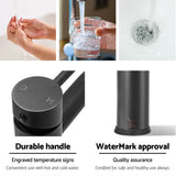 Cefito Bathroom Basin Mixer Tap Round Brass Faucet Vanity Laundry Black - Close-Up Angle