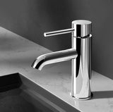 Cefito Bathroom Basin Mixer Tap Round Brass Faucet Vanity Laundry Chrome - Low Angle