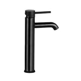 Cefito Bathroom Basin Mixer Tap Round Tall Faucet Vanity Laundry Black - Top-Down View