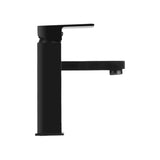 Cefito Bathroom Basin Mixer Tap Square Faucet Vanity Laundry Black - Top-Down View