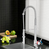 Cefito Kitchen Mixer Tap Pull Down 2 Modes Sink Faucet Basin Laundry Chrome - Close-Up Angle