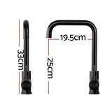 Cefito Kitchen Mixer Tap Mixer Rectangle Sink Faucet Basin Laundry Black - Front View