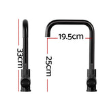 Cefito Kitchen Mixer Tap Mixer Rectangle Sink Faucet Basin Laundry Black - Front View
