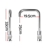 Cefito Kitchen Mixer Tap Mixer Rectangle Sink Faucet Basin Laundry Chrome - Front View