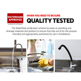 Cefito Kitchen Mixer Tap Mixer Rectangle Sink Faucet Basin Laundry Chrome - Top-Down View