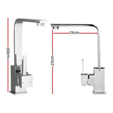 Cefito Kitchen Mixer Tap Mixer Square Sink Faucet Basin Laundry Chrome - Front View