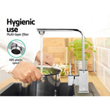 Cefito Kitchen Mixer Tap Mixer Square Sink Faucet Basin Laundry Chrome - 45-Degree Angle