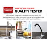 Cefito Kitchen Mixer Tap Mixer Round Sink Faucet Basin Laundry Black - Top-Down View