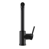 Kitchen Mixer Tap Pull Out Rectangle 2 Mode Sink Basin Faucet Swivel WELS Black - Side View