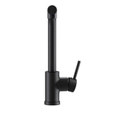 Kitchen Mixer Tap Pull Out Round 2 Mode Sink Basin Faucet Swivel WELS Black - Side View