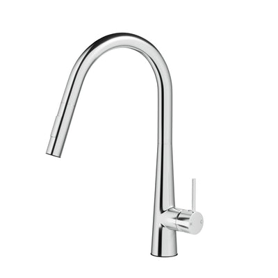 Cefito Kitchen Mixer Tap Pull Out Round 2 Mode Sink Basin Faucet Swivel WELS Chrome