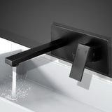 Cefito Bathroom Basin Mixer Tap Separate Faucet Vanity Laundry Black - Close-Up Angle