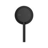 Cefito Basin Mixer Wall Tap Round Brass Faucet Shower Bathtub Black - Side View