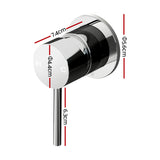Cefito Basin Mixer Wall Tap Round Brass Faucet Shower Bathtub Chrome - Front View