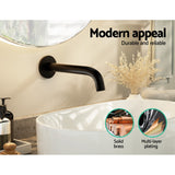 Cefito Bathroom Mixer Spout Wall Bath Tap Round Shower Bathtub Black - 45-Degree Angle