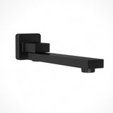 Cefito Bathroom Mixer Spout Wall Bath Tap Square Swivel Bathtub Black - Side View