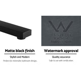Cefito Bathroom Mixer Spout Wall Bath Tap Square Swivel Bathtub Black