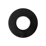 Cefito Bathroom Mixer Spout Wall Bath Tap Round Swivel Bathtub Black - Side View