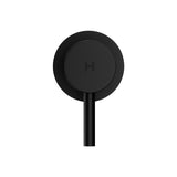 Cefito Basin Twin Tap Wall Round Brass Faucet Shower Bathtub Black - Side View