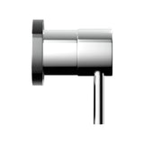 Cefito Basin Twin Tap Wall Round Brass Faucet Shower Bathtub Chrome - Top-Down View