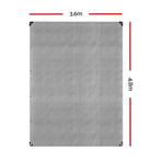 Instahut Tarp Tarpaulin 3.6x4.8m Canvas Camping Heavy Duty Sun Cover