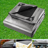 Instahut Tarp Tarpaulin 3.6x7.3m Canvas Camping Heavy Duty Sun Cover - Low Angle